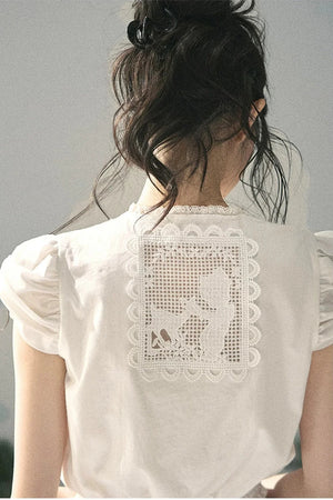 Rose Lace Reversible Two-Piece Set-Up