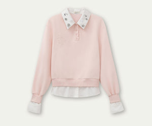 Rose Rhinestone Sweatshirt