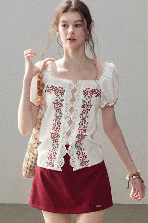 Rose Season Lace Top