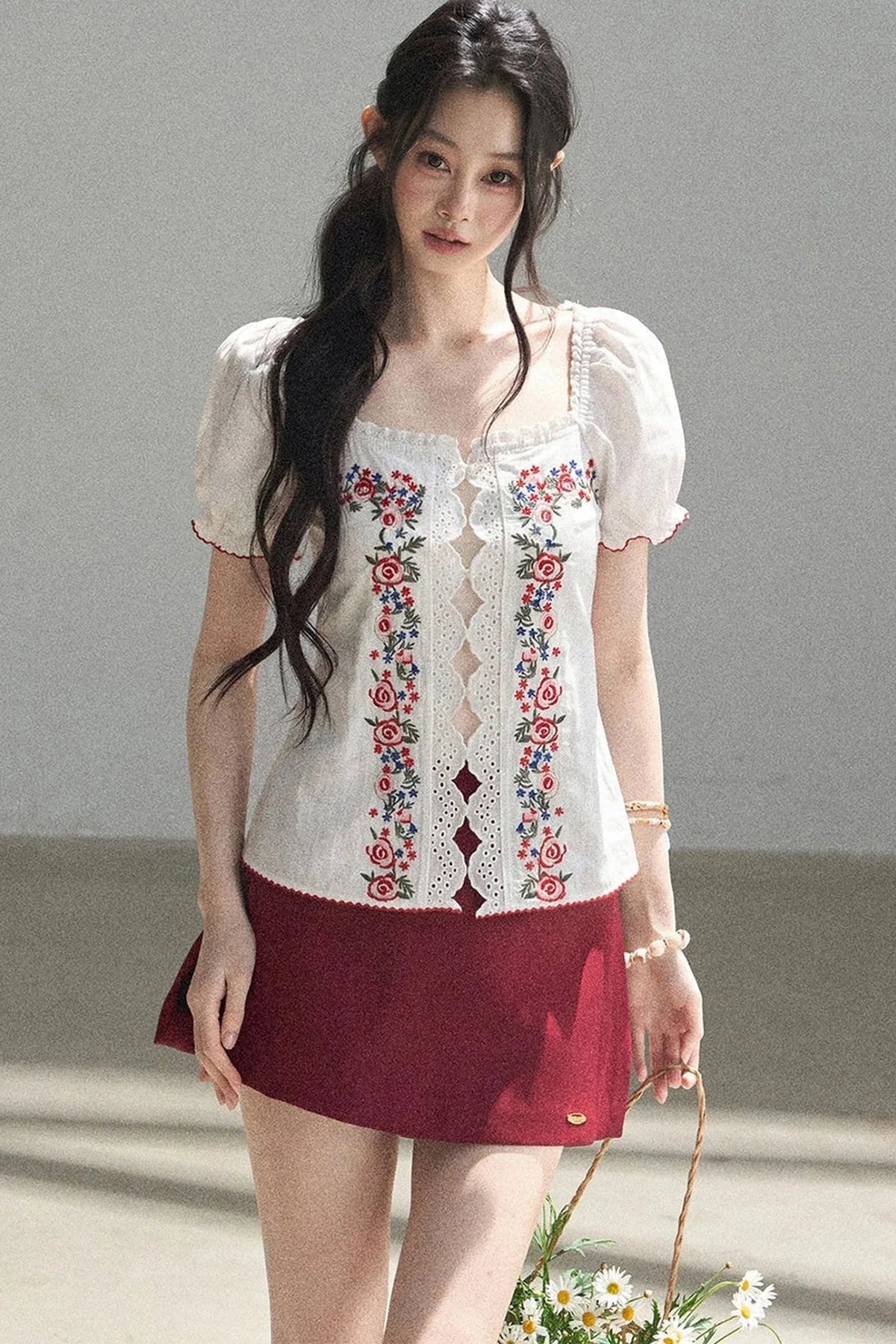 Rose Season Lace Top