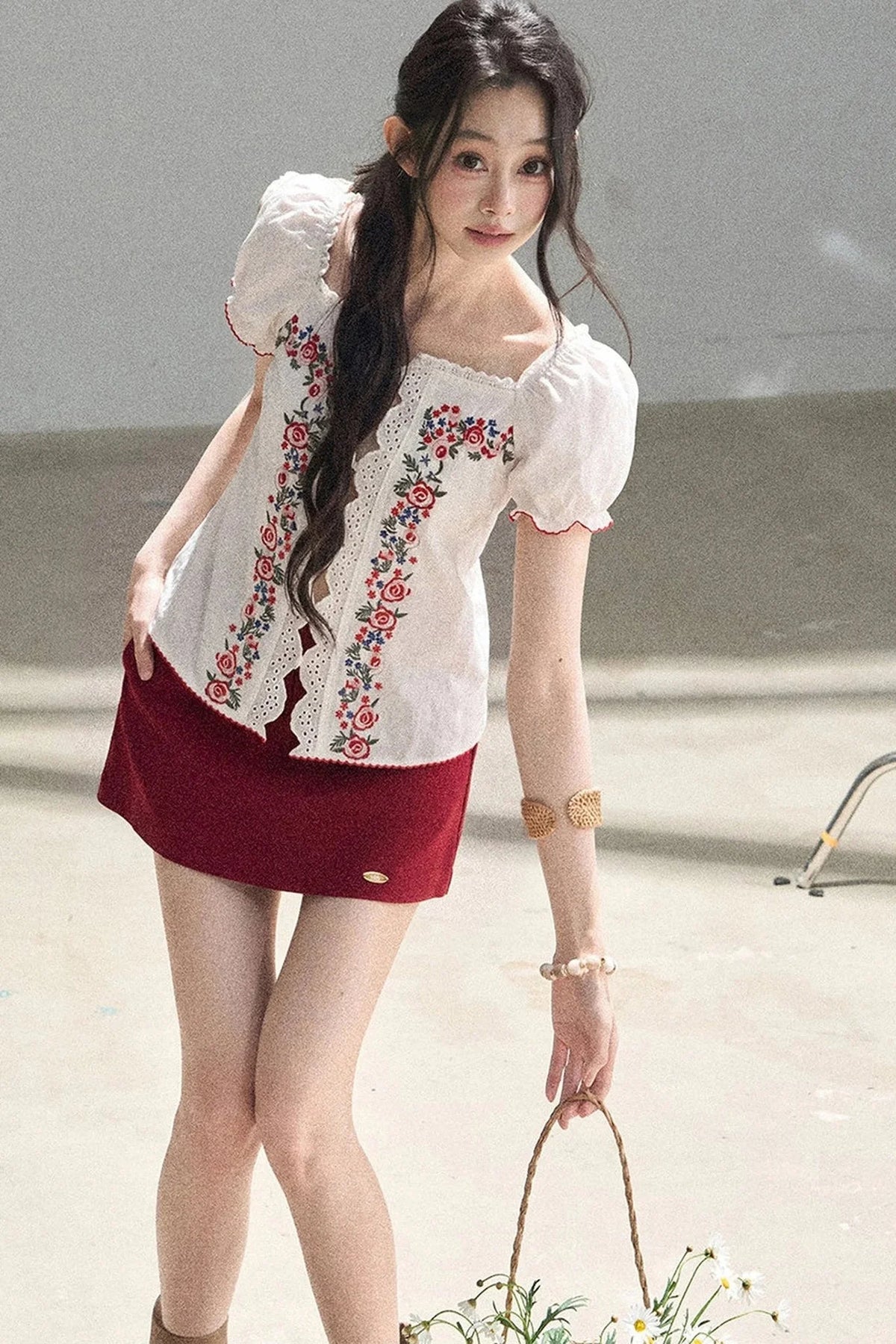 Rose Season Lace Top