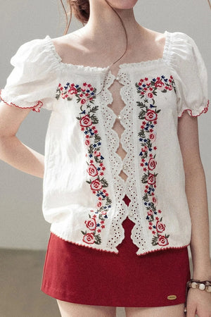 Rose Season Lace Top