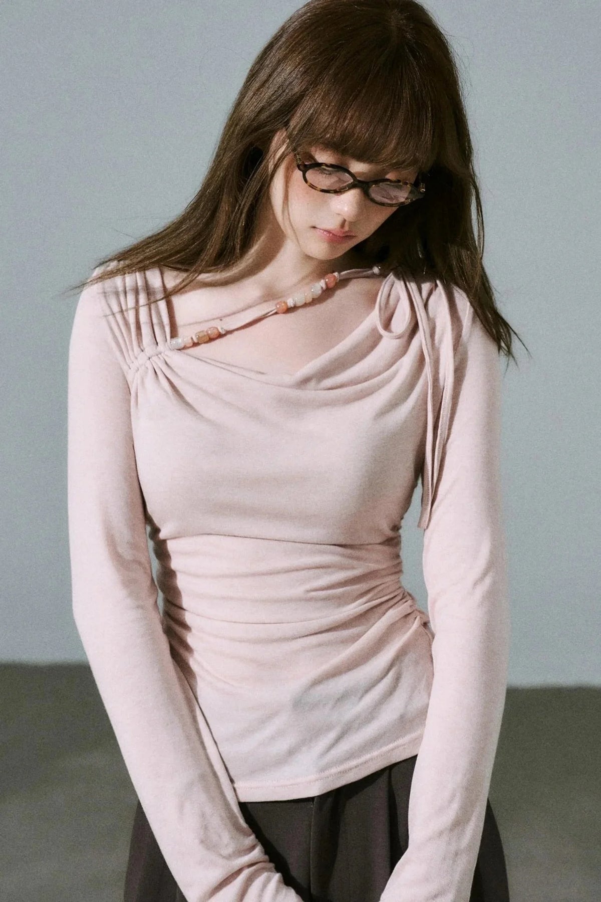 Rose Swing Collar Top