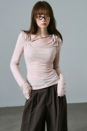 Rose Swing Collar Top