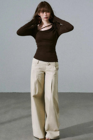 Rose Swing Collar Top