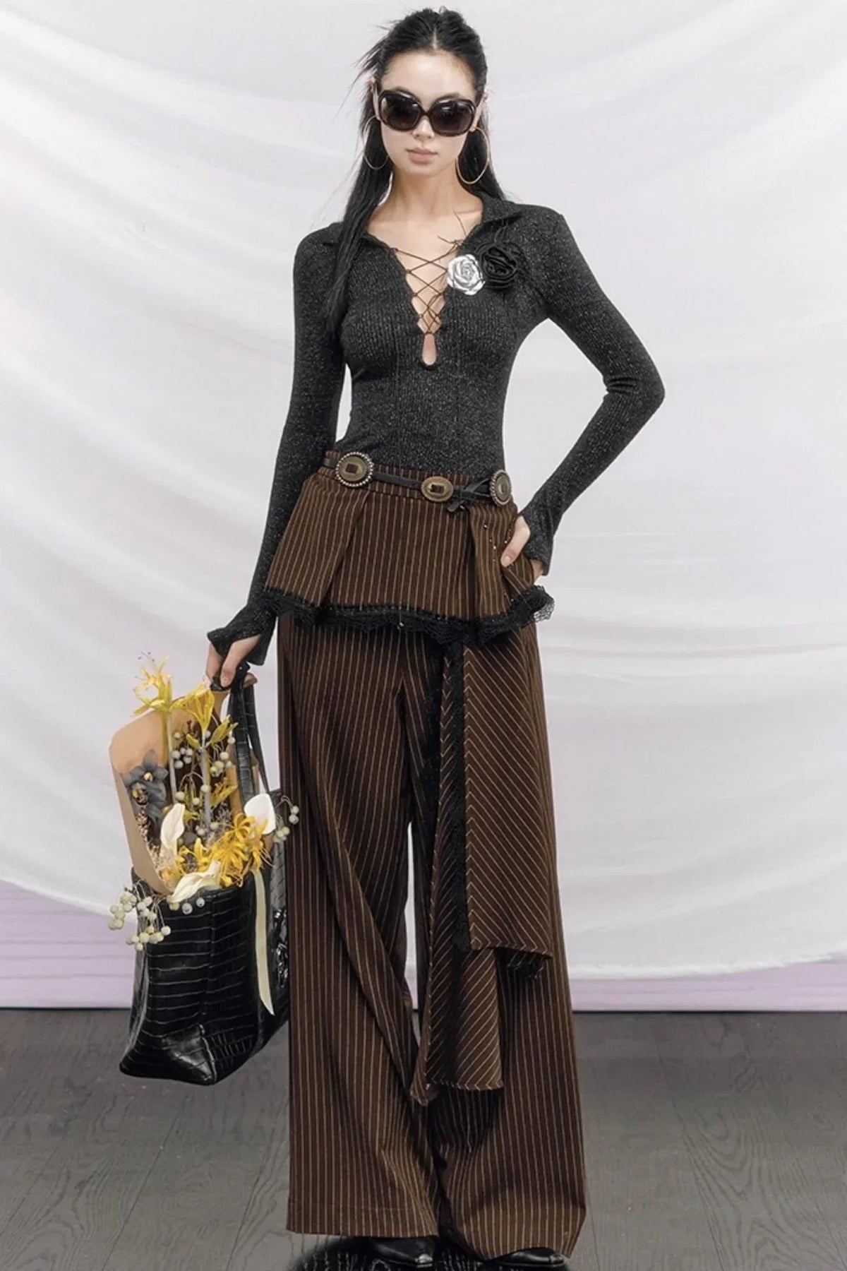 Rou Jing Detachable Brooch Top