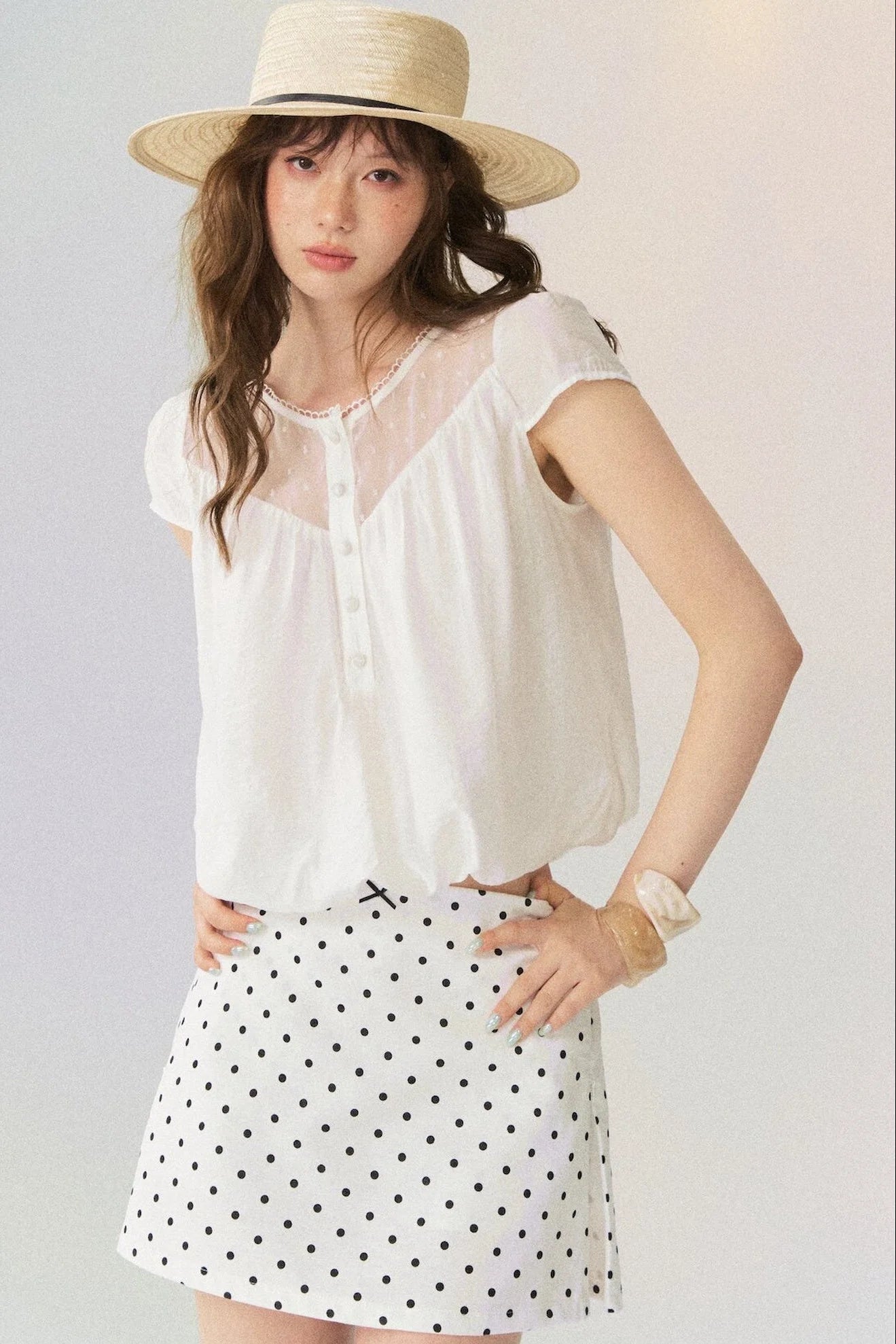 Round Neck Puffy Top