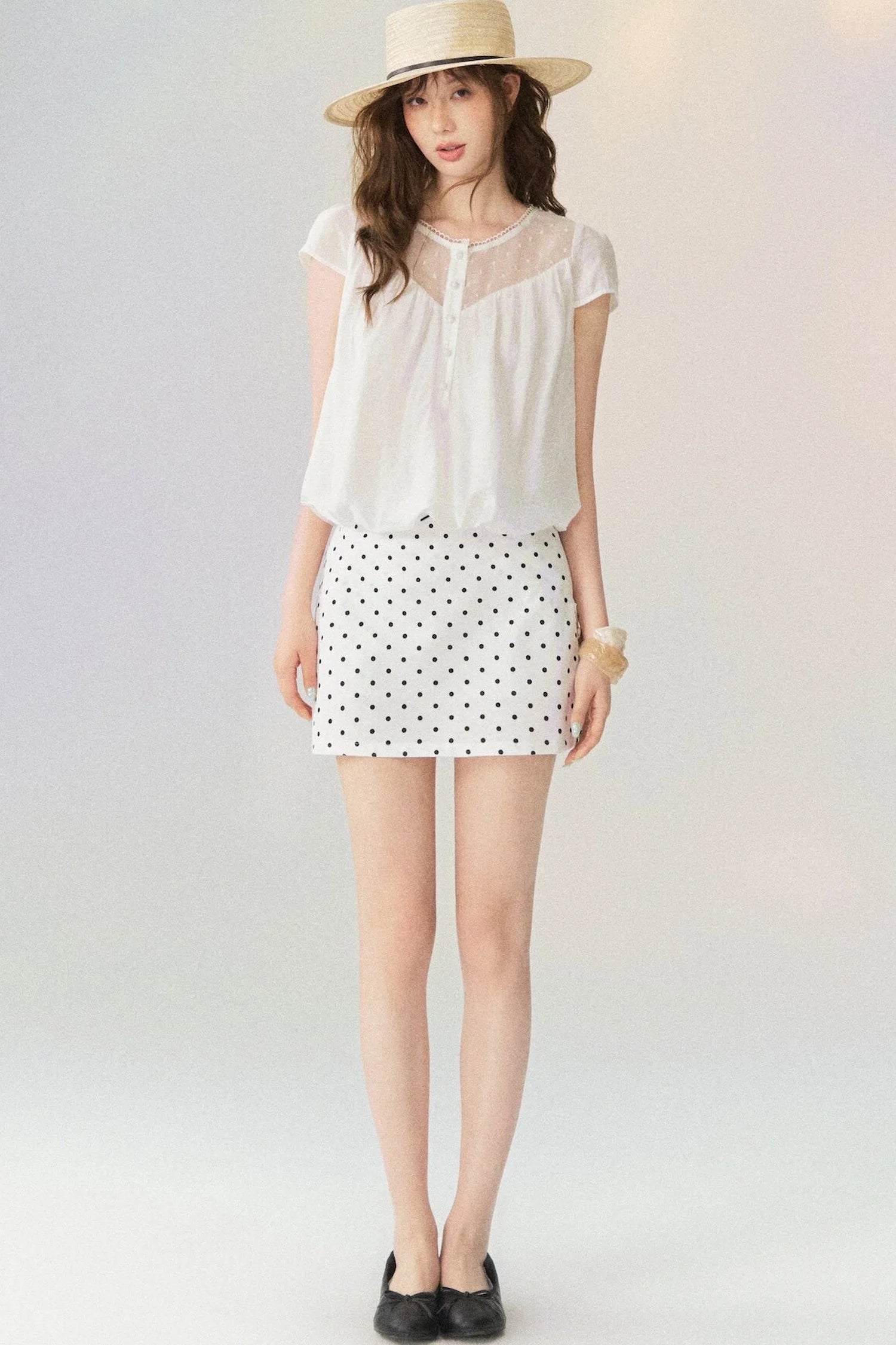 Round Neck Puffy Top