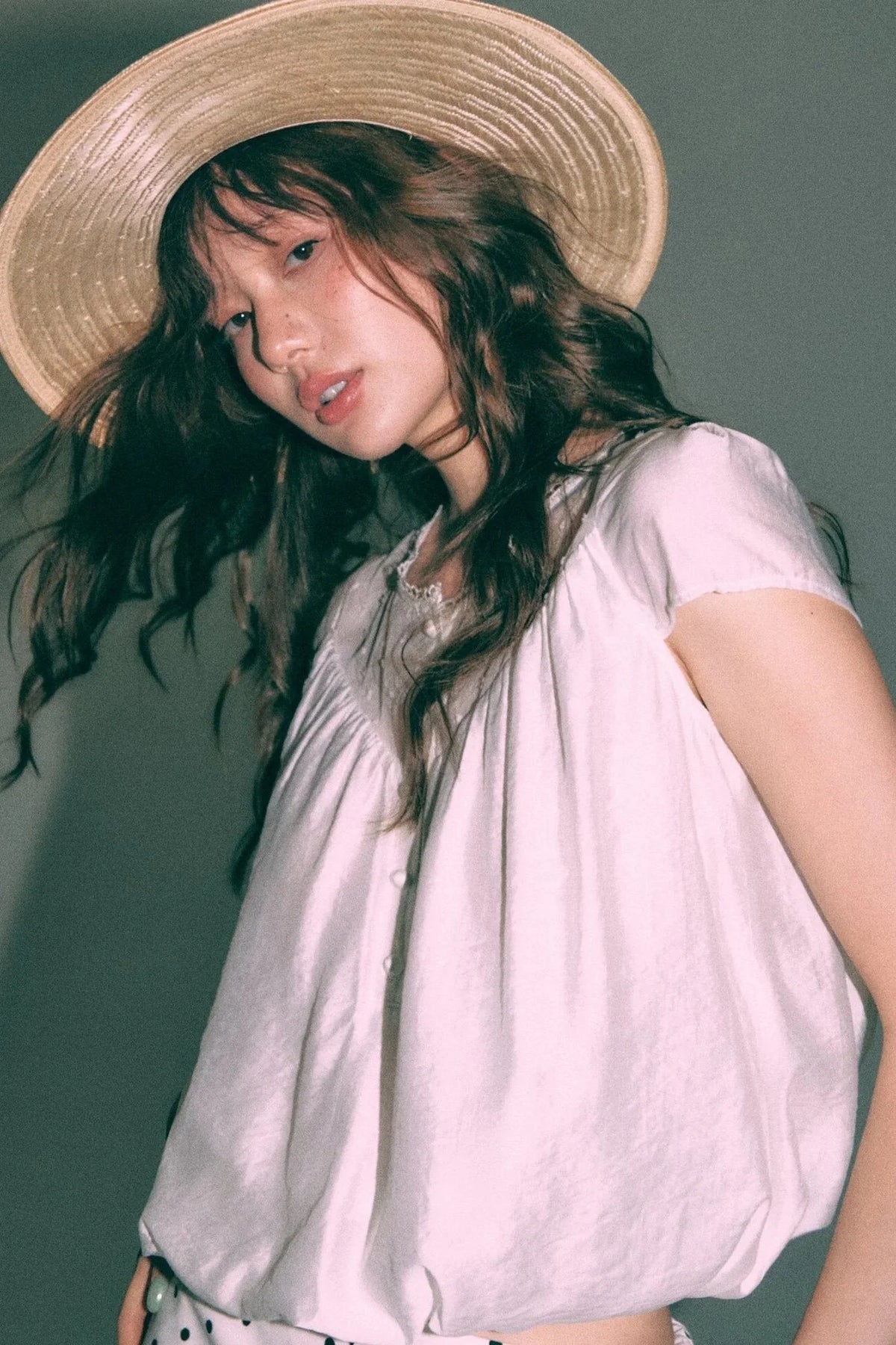 Round Neck Puffy Top