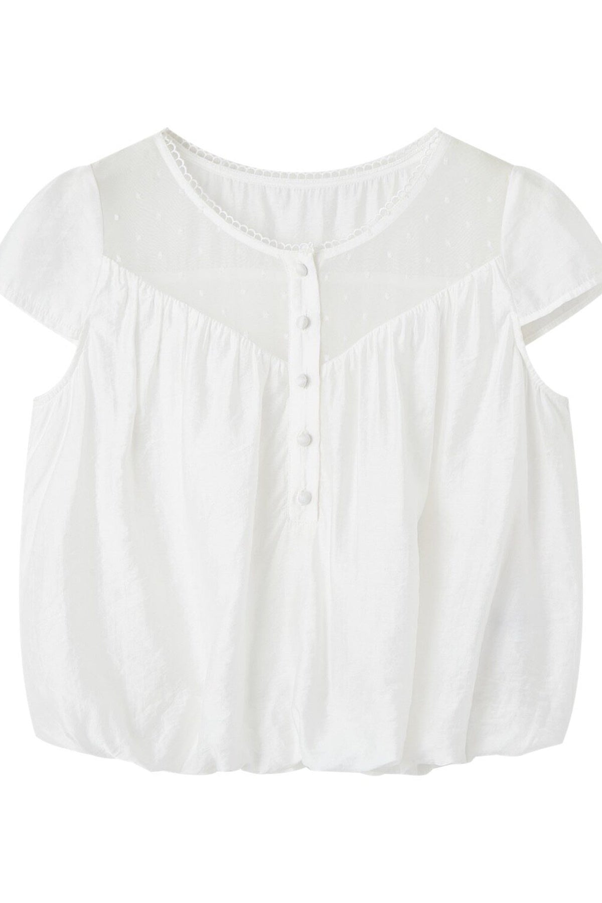 Round Neck Puffy Top