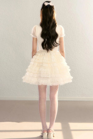 Royal Satin Tutu Short Dress