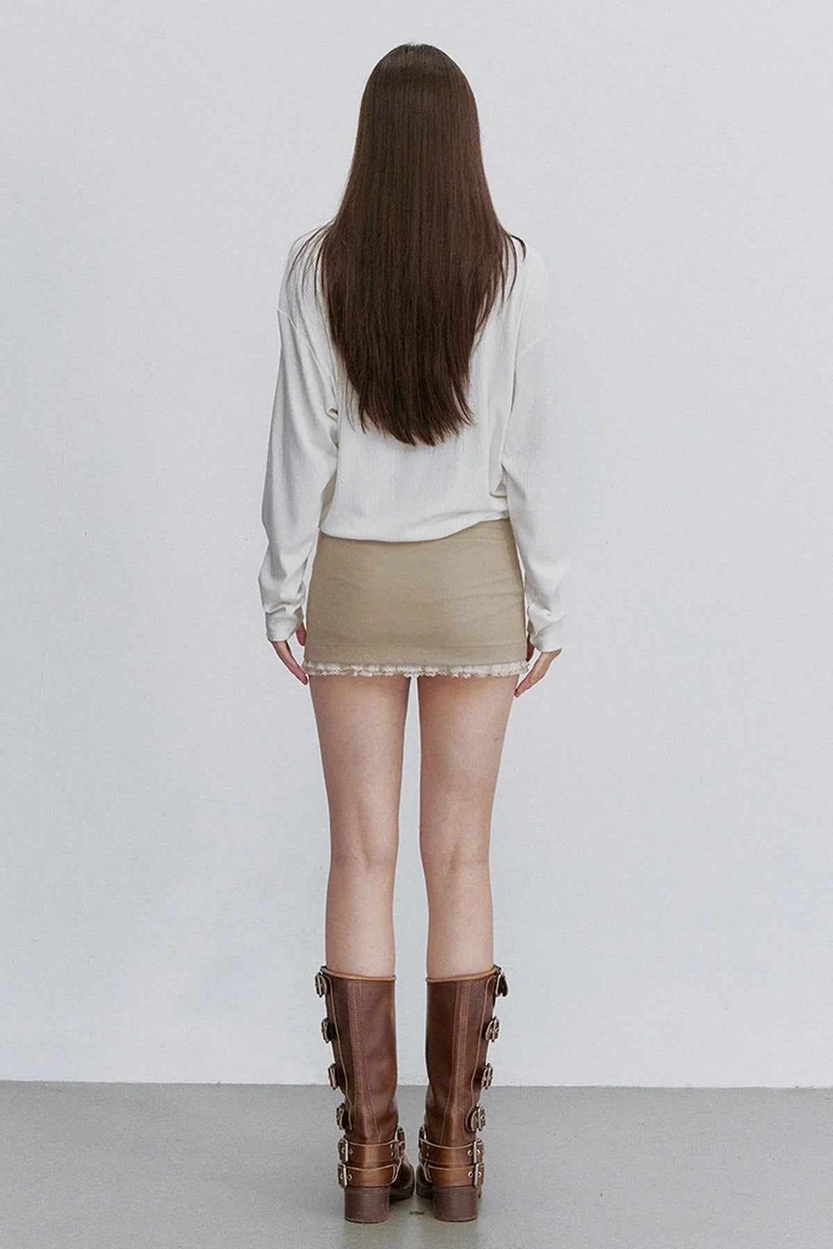 Ruffle Mesh Heart Skirt