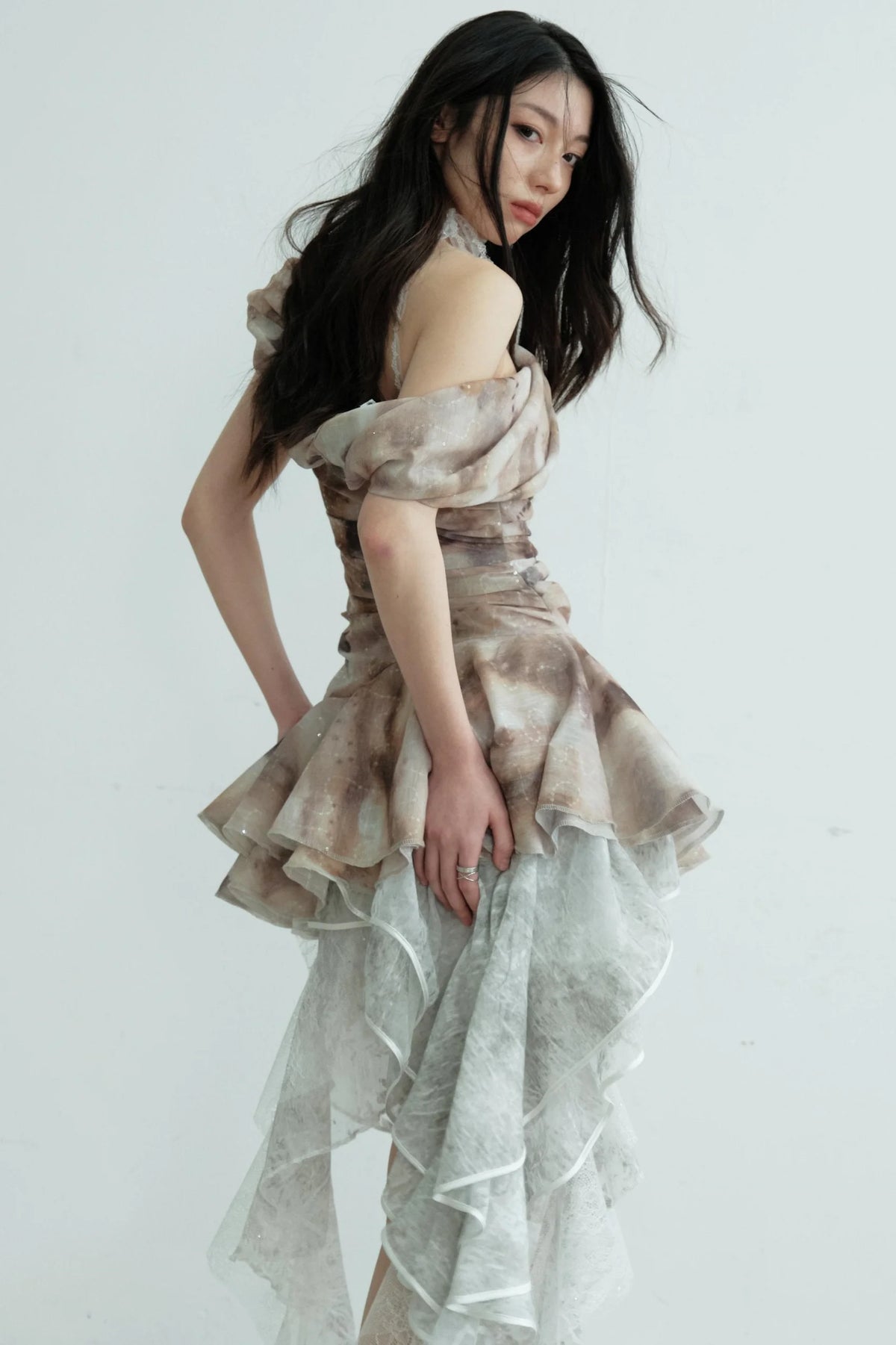 Ruffle Slouch Vest