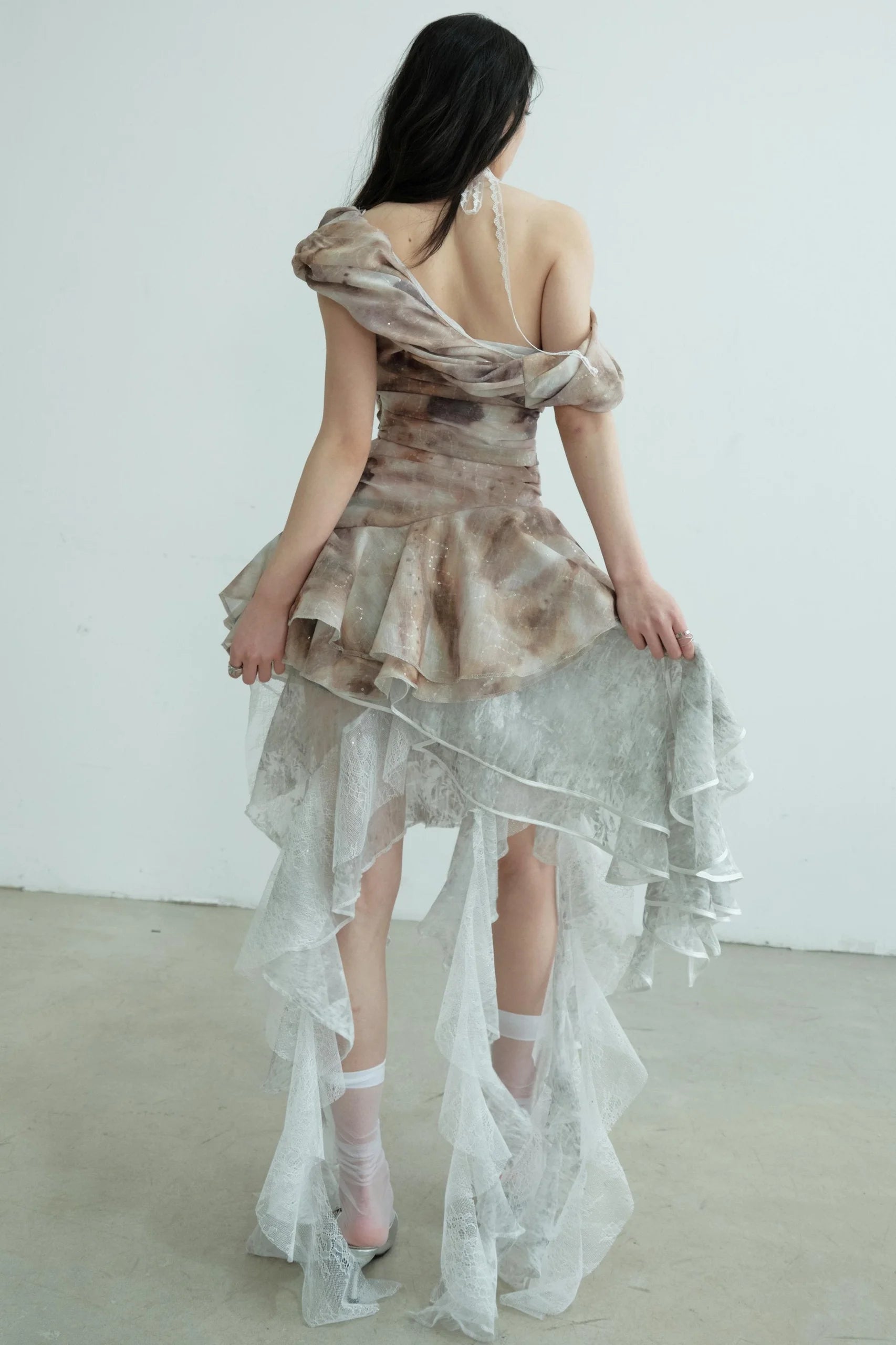 Ruffle Slouch Vest