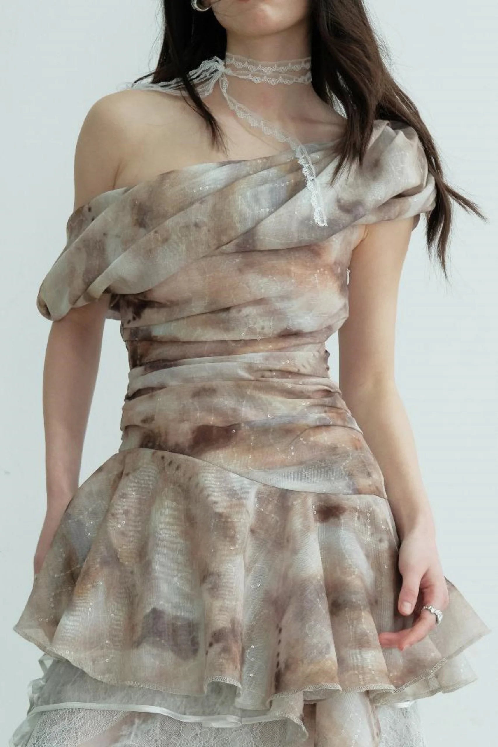 Ruffle Slouch Vest