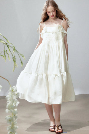 Ruffle Tiered Camisole Dress