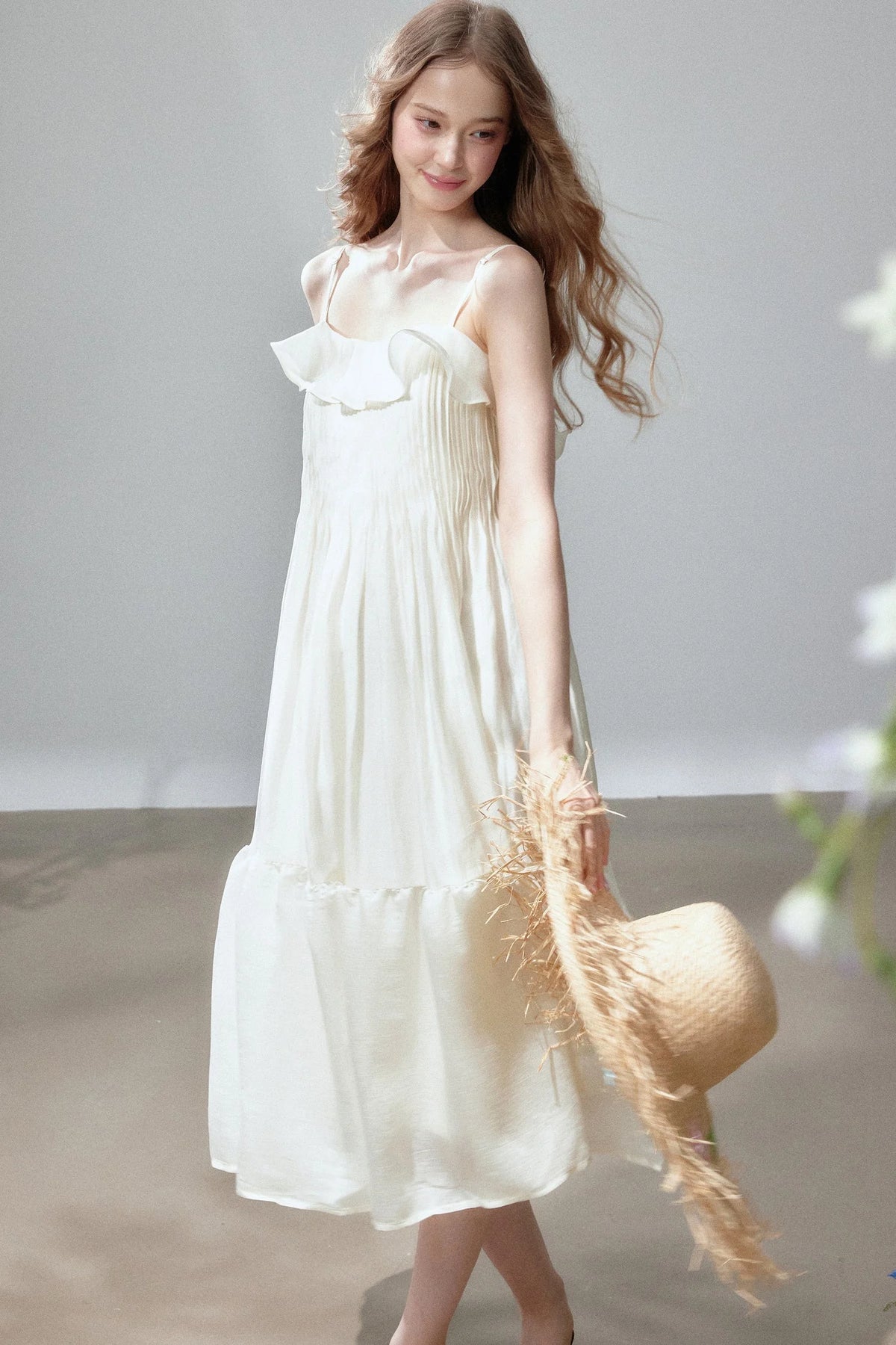 Ruffle Tiered Camisole Dress