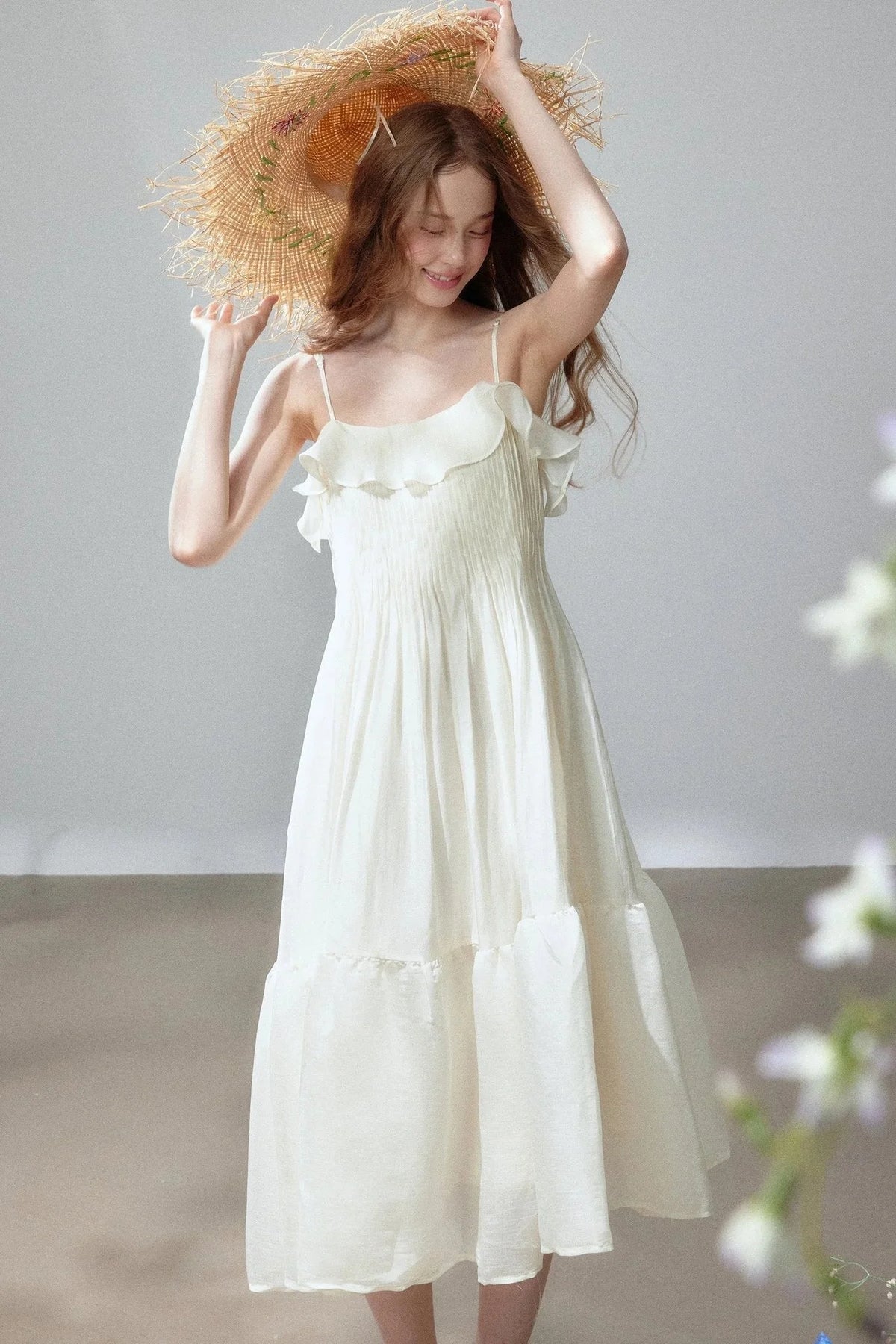 Ruffle Tiered Camisole Dress