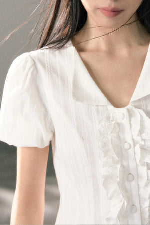 Ruffle Top and High-Waisted Skirt Set-Up