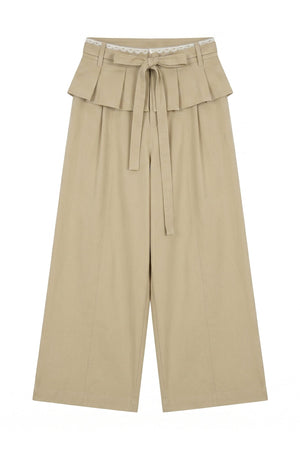 Ruffled Commuter Blouse and Pants Set-Up