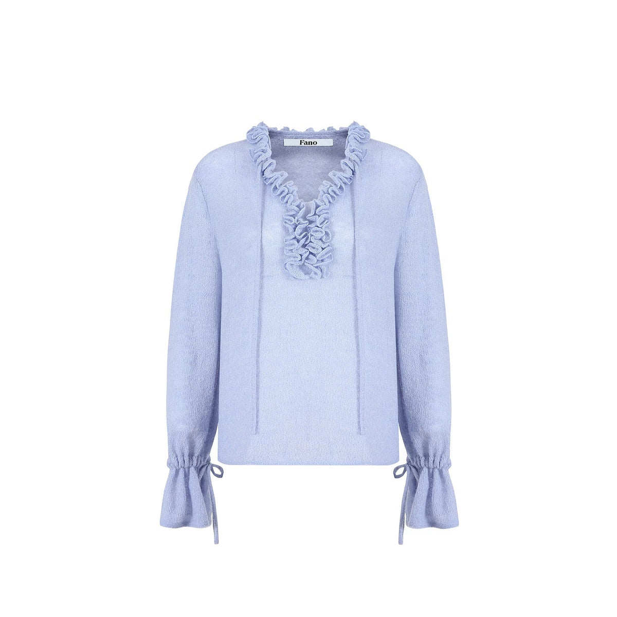 Ruffled Merino Wool Sweater