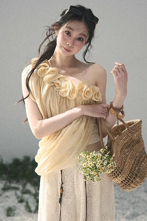 Ruffled Off-Shoulder Top