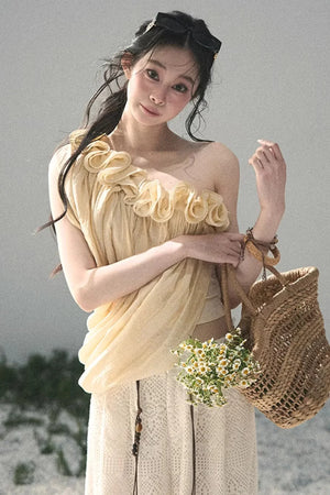 Ruffled Off-Shoulder Top