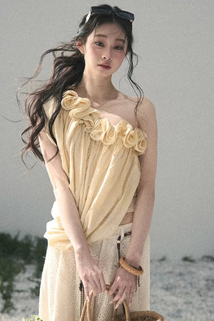 Ruffled Off-Shoulder Top