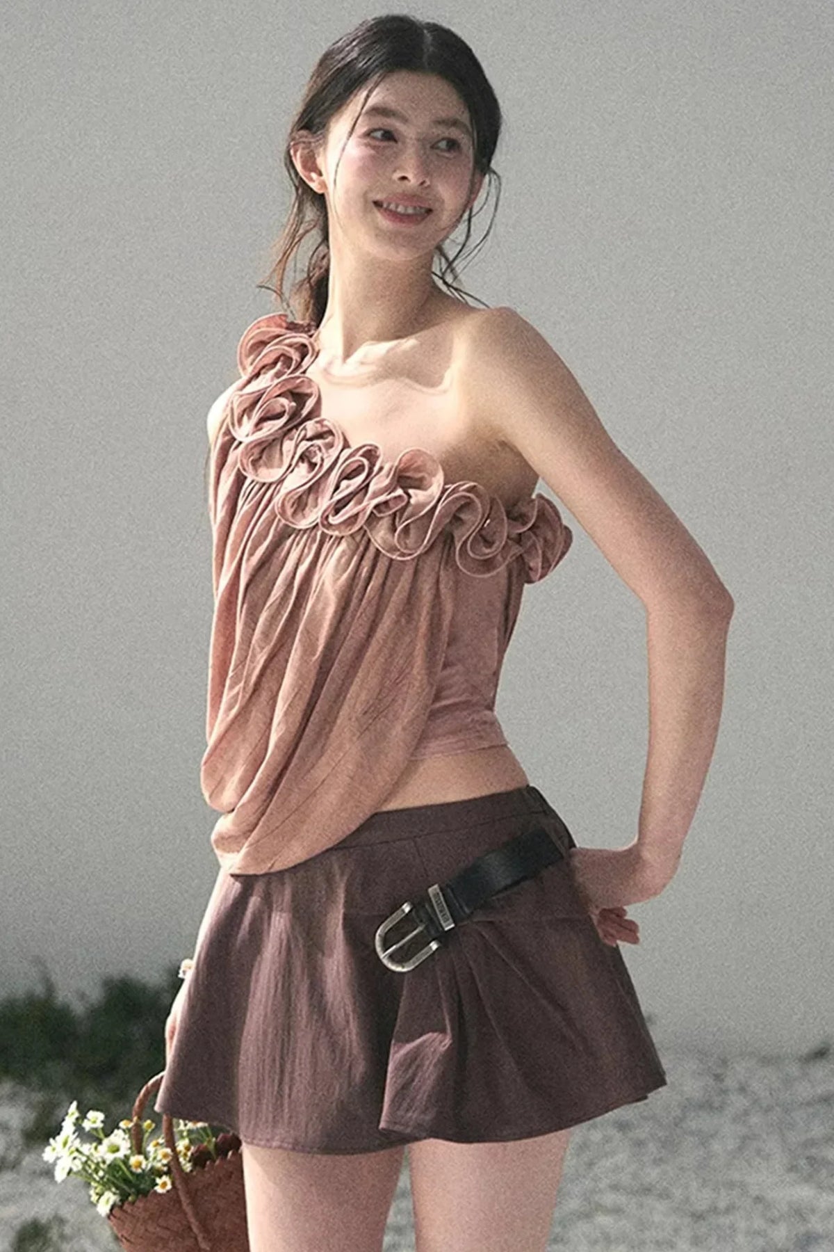 Ruffled Off-Shoulder Top