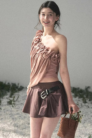 Ruffled Off-Shoulder Top