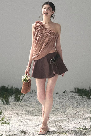 Ruffled Off-Shoulder Top