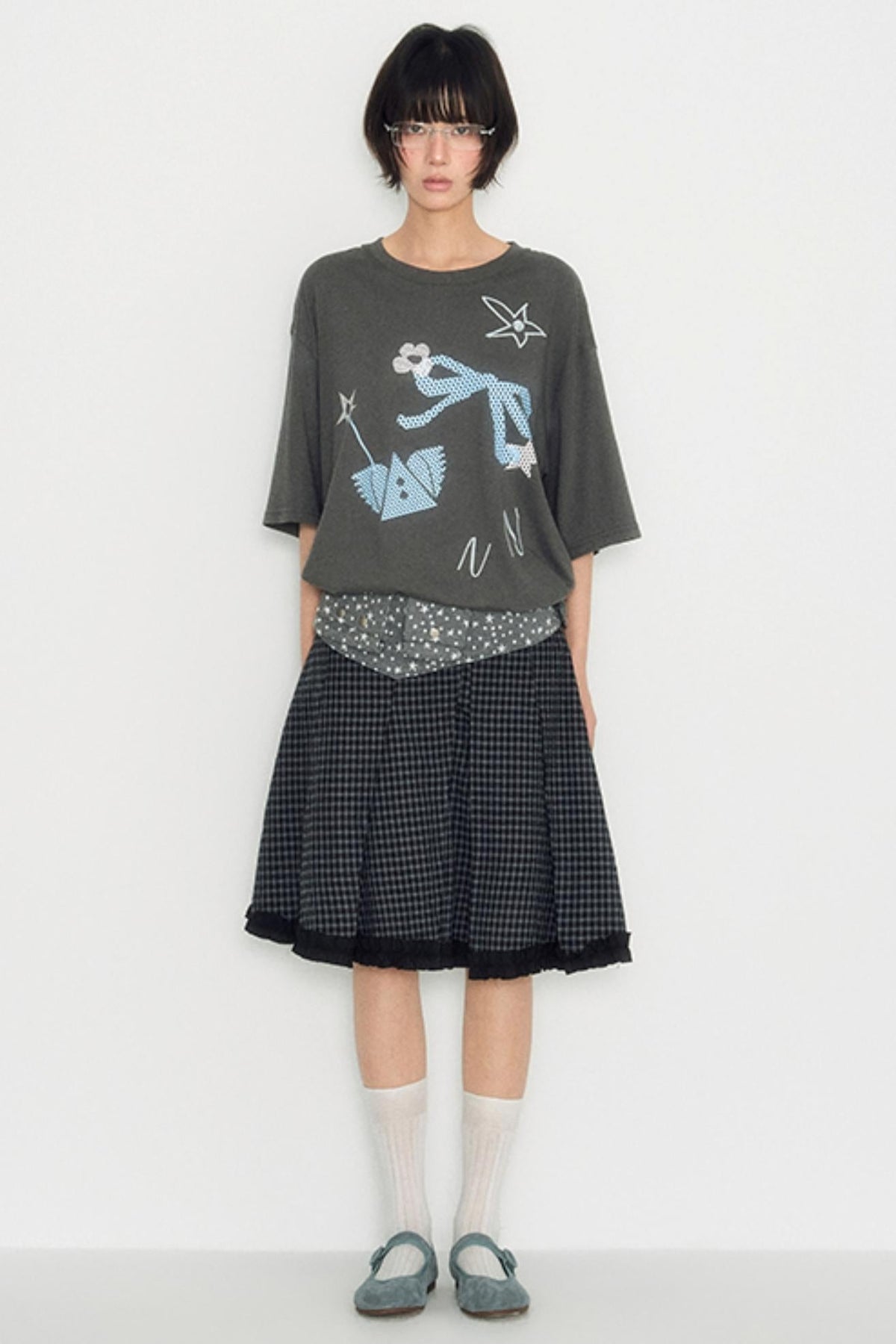Ruffled Retro Skirt