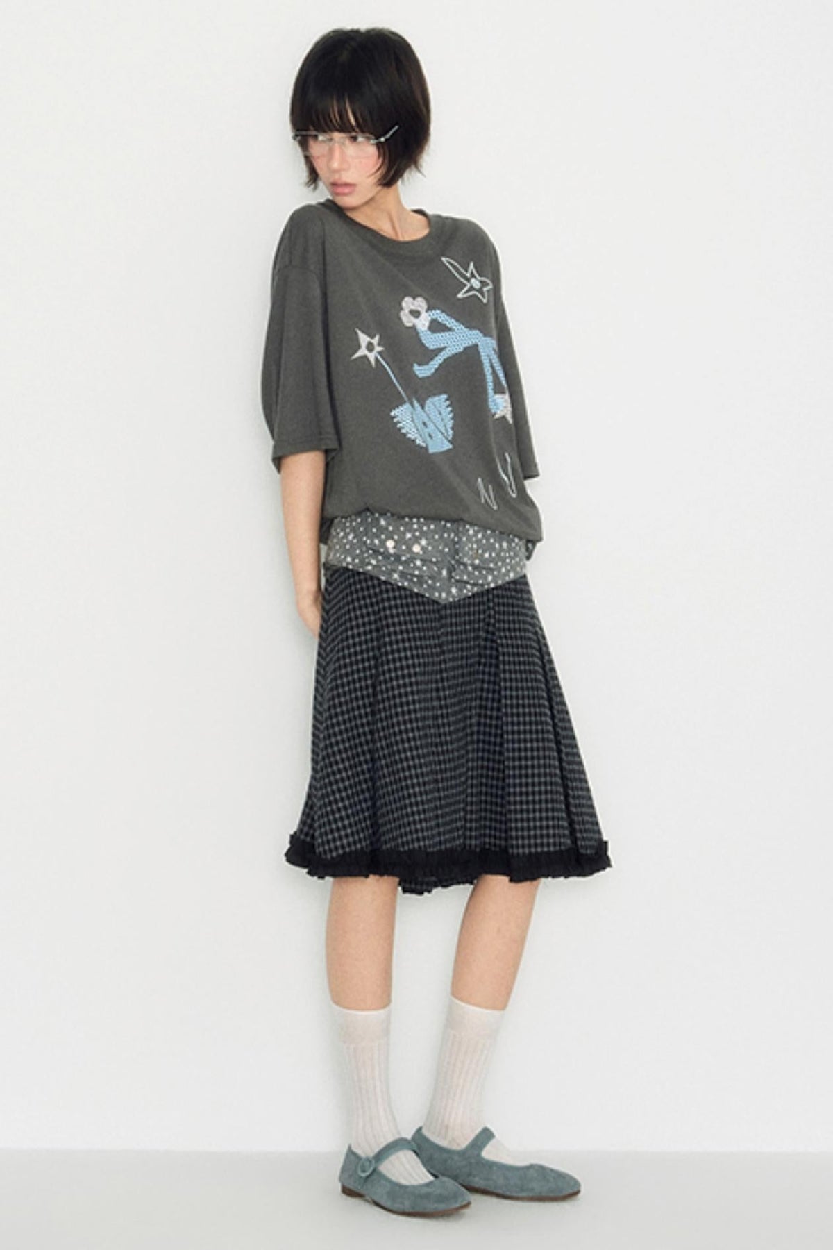 Ruffled Retro Skirt