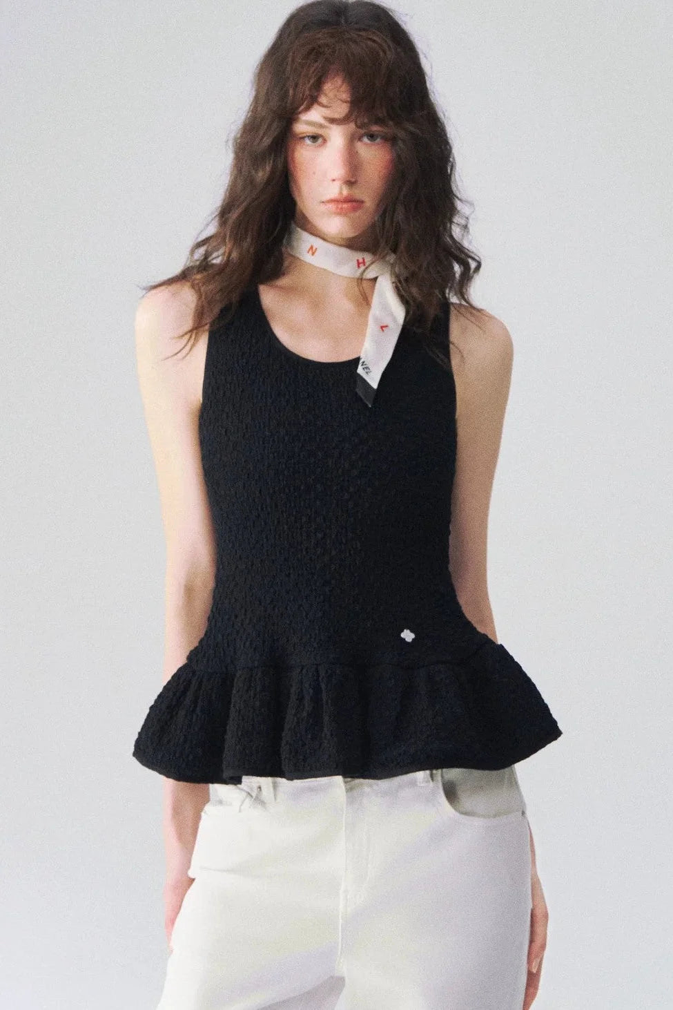 Ruffled Sleeveless Vest