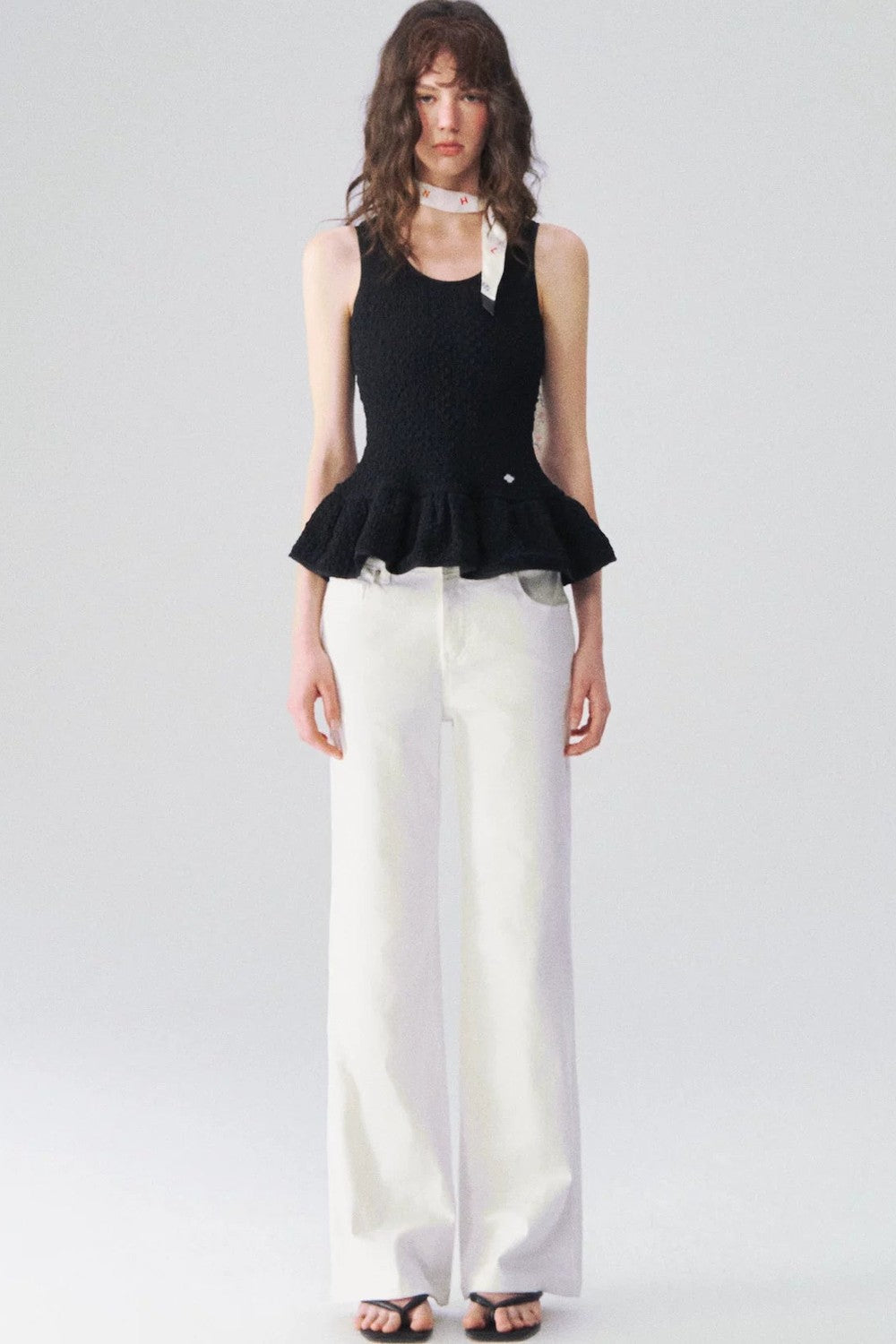 Ruffled Sleeveless Vest