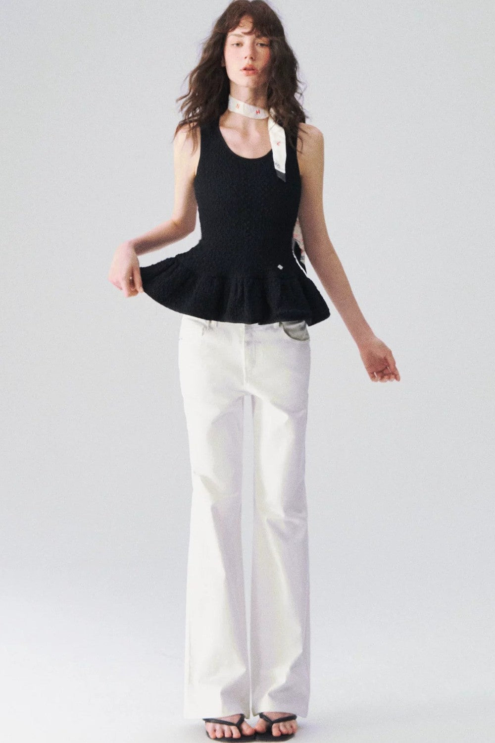 Ruffled Sleeveless Vest