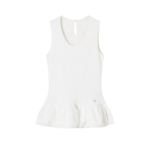 Ruffled Sleeveless Vest