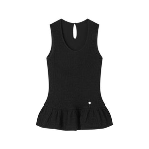 Ruffled Sleeveless Vest