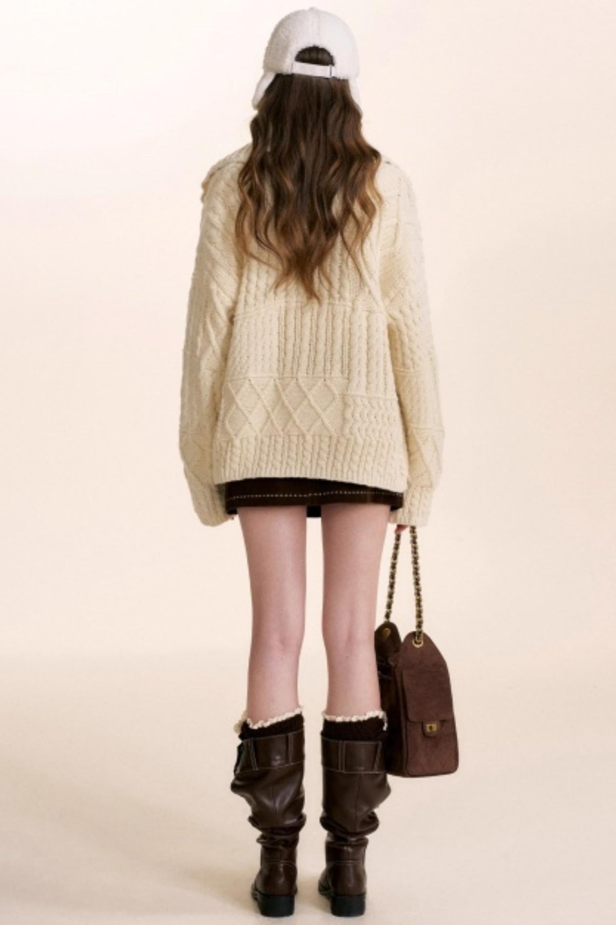 Safari Core Cable Knit Cardigan