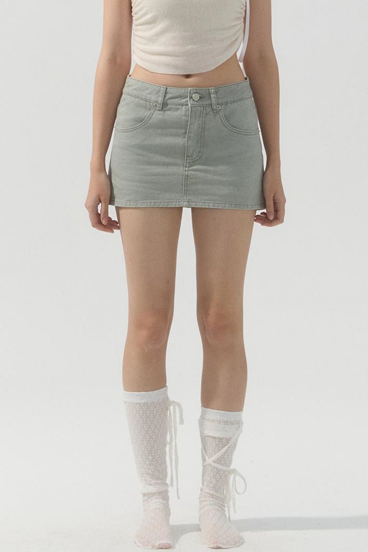 Safety Denim Skirt