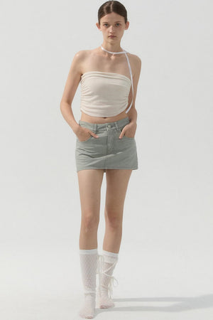 Safety Denim Skirt