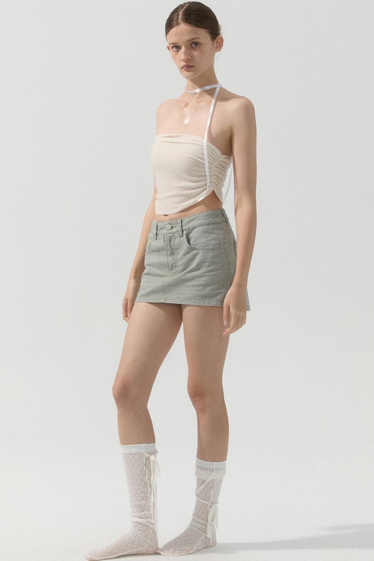 Safety Denim Skirt