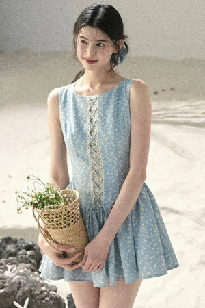 Sage Floral Lace Dress