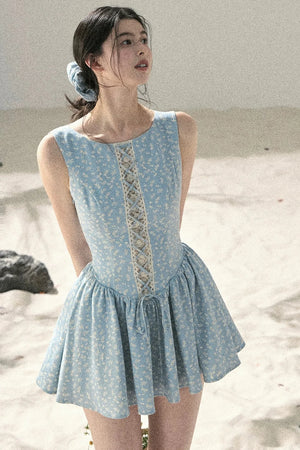 Sage Floral Lace Dress