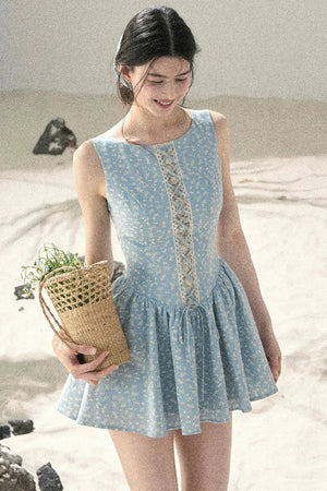 Sage Floral Lace Dress