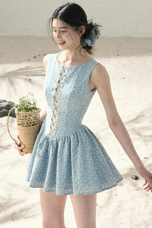 Sage Floral Lace Dress
