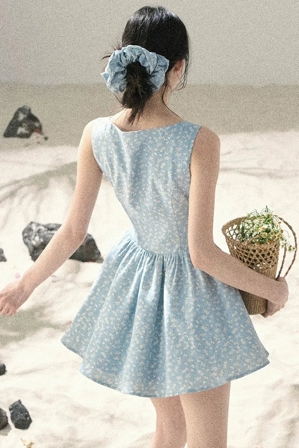 Sage Floral Lace Dress