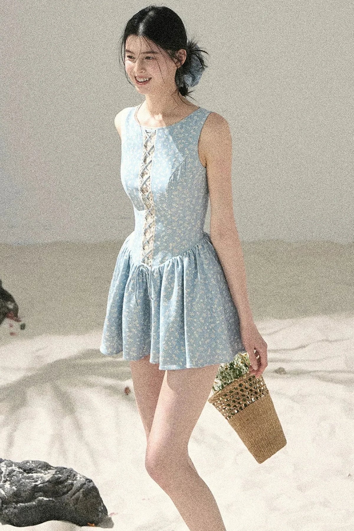 Sage Floral Lace Dress