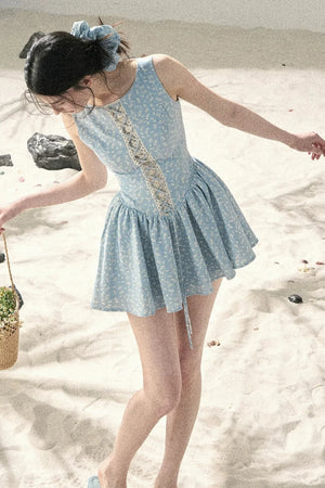 Sage Floral Lace Dress