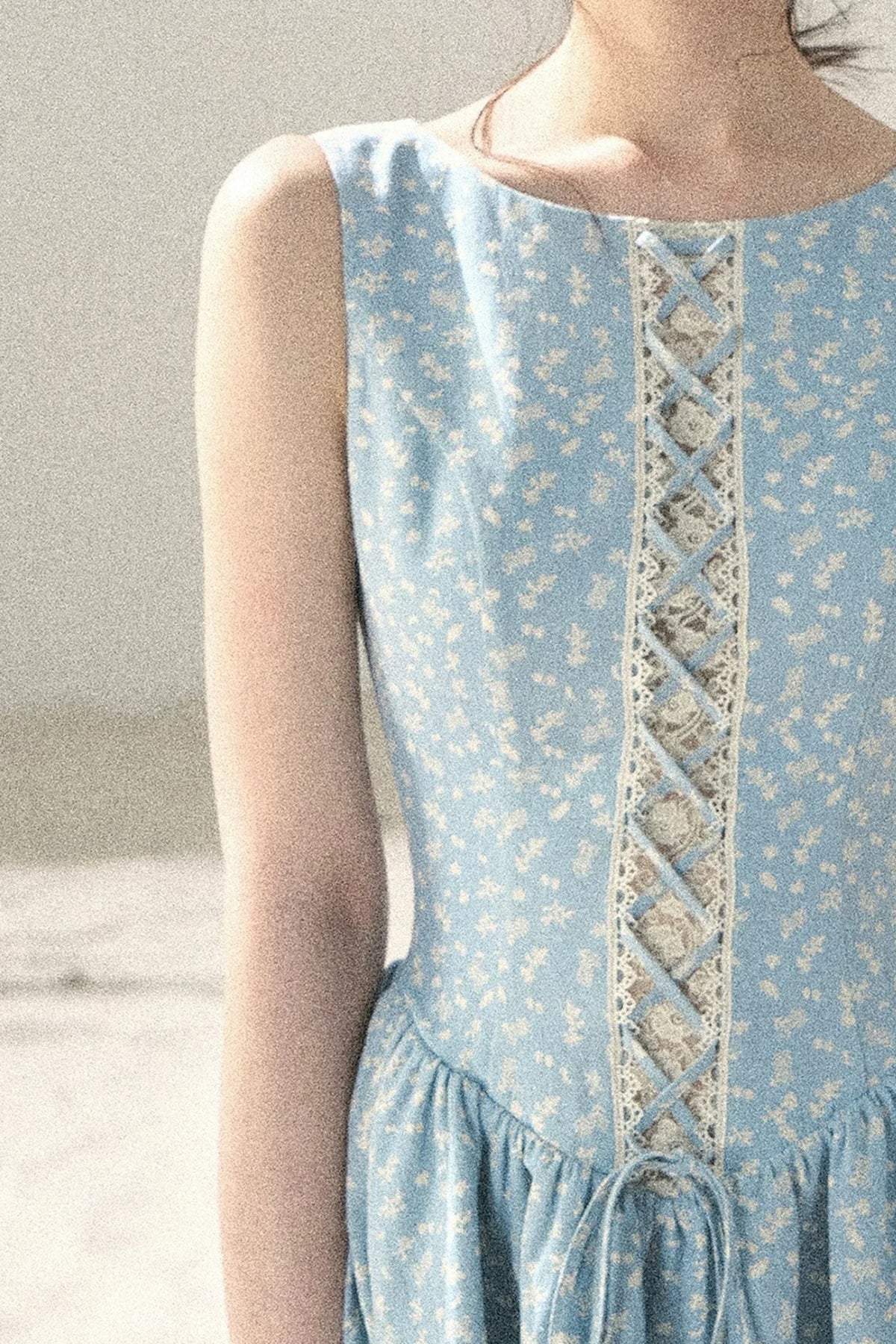 Sage Floral Lace Dress